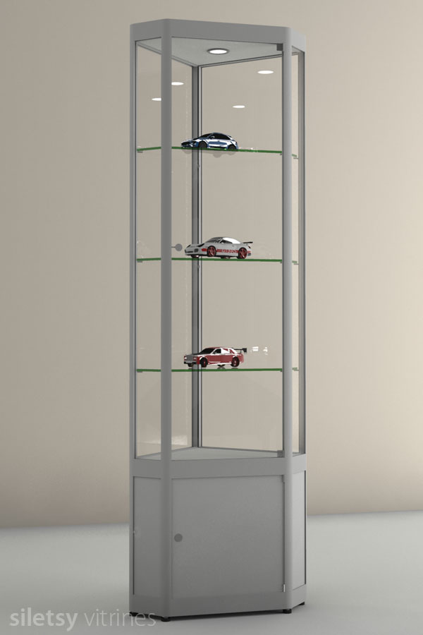 Hoekvitrine PR-41/B 46x46x198cm